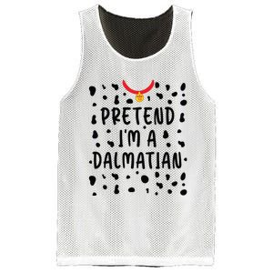 Pretend Im A Dalmatian Funny Lazy Halloween Costume Mesh Reversible Basketball Jersey Tank