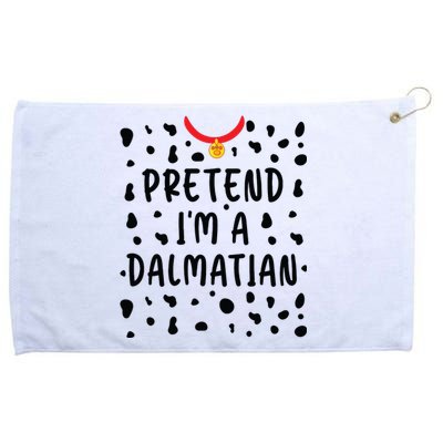 Pretend Im A Dalmatian Funny Lazy Halloween Costume Grommeted Golf Towel