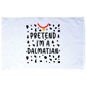 Pretend Im A Dalmatian Funny Lazy Halloween Costume Microfiber Hand Towel