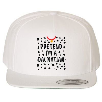 Pretend Im A Dalmatian Funny Lazy Halloween Costume Wool Snapback Cap