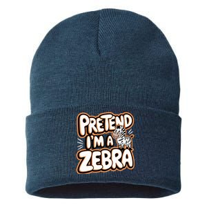 Pretend IM A Zebra Sustainable Knit Beanie