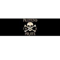 Pretend Im A Pirate Skull Crossbones Easy Funny Halloween Bumper Sticker