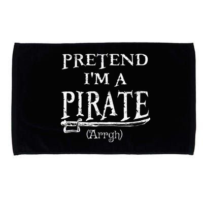 Pretend IM A Pirate Arrgh Costume Party Halloween Pirate Microfiber Hand Towel