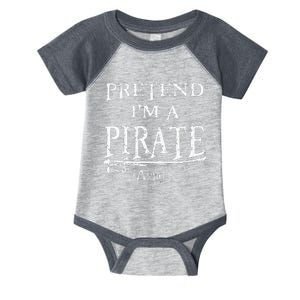 Pretend IM A Pirate Arrgh Costume Party Halloween Pirate Infant Baby Jersey Bodysuit