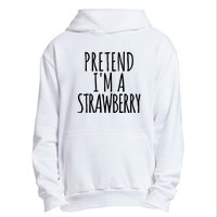 Pretend Im A Strawberry Funny Lazy Halloween Urban Pullover Hoodie