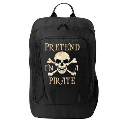 Pretend IM A Pirate Skull Crossbones Easy City Backpack