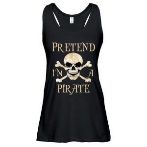 Pretend IM A Pirate Skull Crossbones Easy Ladies Essential Flowy Tank