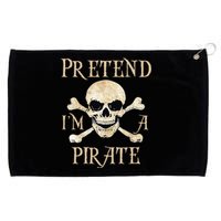 Pretend IM A Pirate Skull Crossbones Easy Grommeted Golf Towel