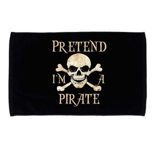 Pretend IM A Pirate Skull Crossbones Easy Microfiber Hand Towel