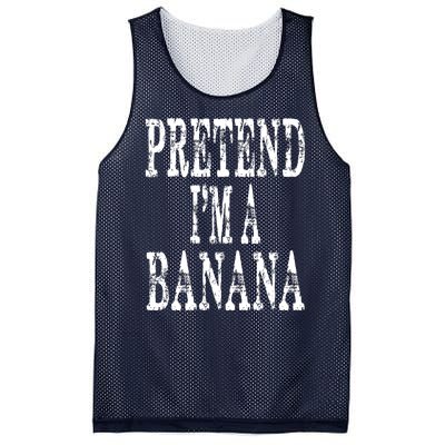 Pretend Im A Banana Funny Lazy Halloween Costume Mesh Reversible Basketball Jersey Tank