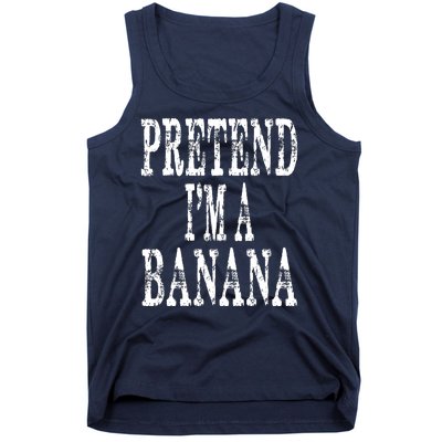 Pretend Im A Banana Funny Lazy Halloween Costume Tank Top