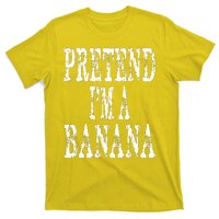 Pretend Im A Banana Funny Lazy Halloween Costume T-Shirt