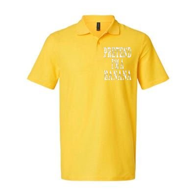 Pretend Im A Banana Funny Lazy Halloween Costume Softstyle Adult Sport Polo