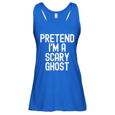 Pretend IM A Scary Ghost Halloween Costume Ladies Essential Flowy Tank