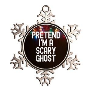 Pretend IM A Scary Ghost Halloween Costume Metallic Star Ornament