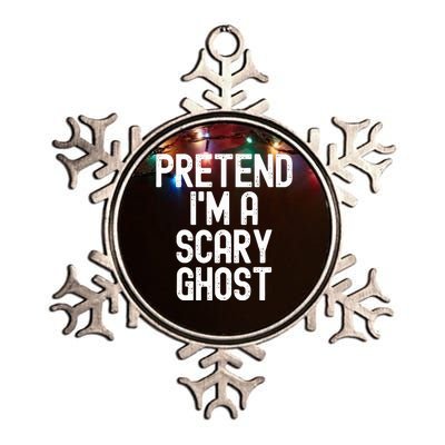 Pretend IM A Scary Ghost Halloween Costume Metallic Star Ornament