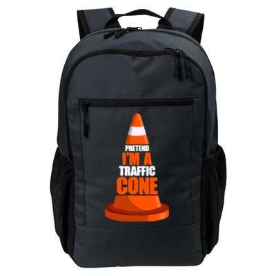 Pretend I'm A Traffic Cone Lazy Halloween Costume Daily Commute Backpack