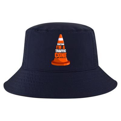 Pretend I'm A Traffic Cone Lazy Halloween Costume Cool Comfort Performance Bucket Hat
