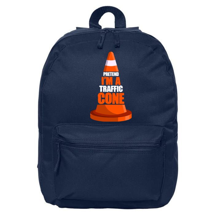 Pretend I'm A Traffic Cone Lazy Halloween Costume 16 in Basic Backpack