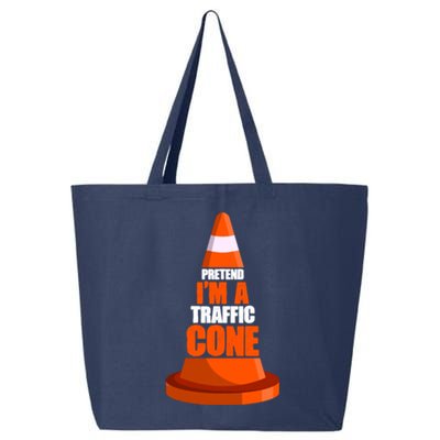 Pretend I'm A Traffic Cone Lazy Halloween Costume 25L Jumbo Tote