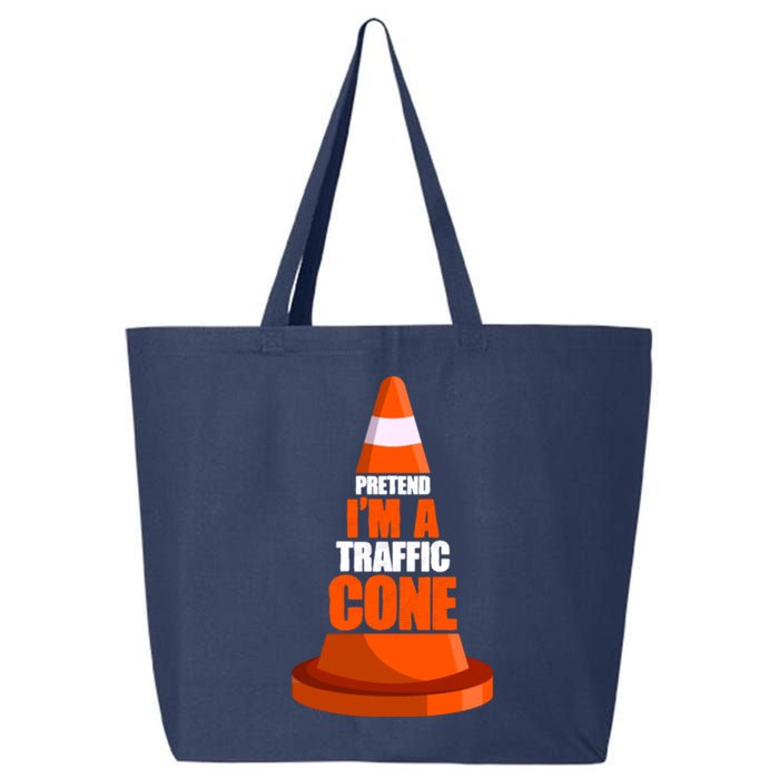 Pretend I'm A Traffic Cone Lazy Halloween Costume 25L Jumbo Tote