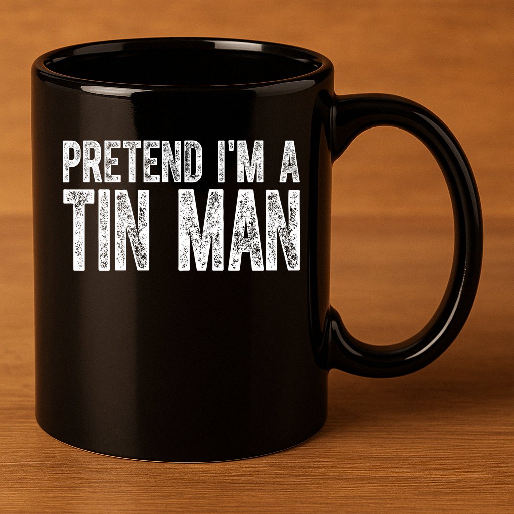 Pretend Im A Tin Man Funny Costume 11oz C Handle Ceramic Mug