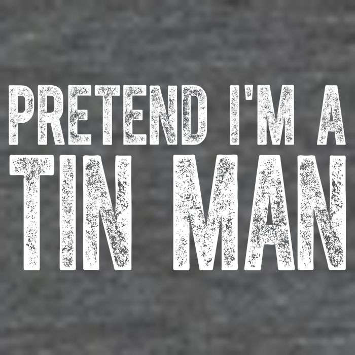 Pretend Im A Tin Man Funny Costume Flatbill Hat