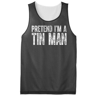 Pretend Im A Tin Man Funny Costume Mesh Reversible Basketball Jersey Tank