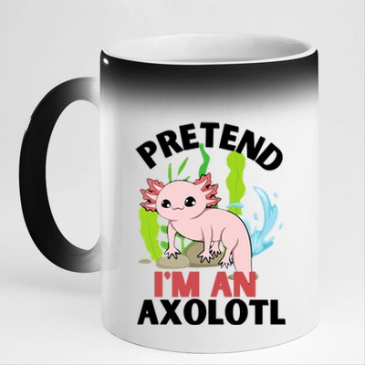 Pretend I'm An Axolotl 11oz Black Color Changing Mug