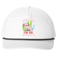 Pretend I'm An Axolotl Snapback Five-Panel Rope Hat