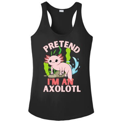 Pretend I'm An Axolotl Ladies PosiCharge Competitor Racerback Tank