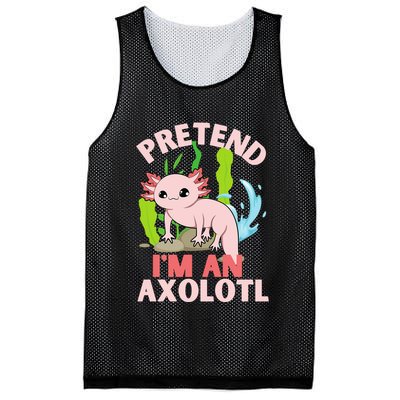 Pretend I'm An Axolotl Mesh Reversible Basketball Jersey Tank