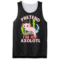 Pretend I'm An Axolotl Mesh Reversible Basketball Jersey Tank