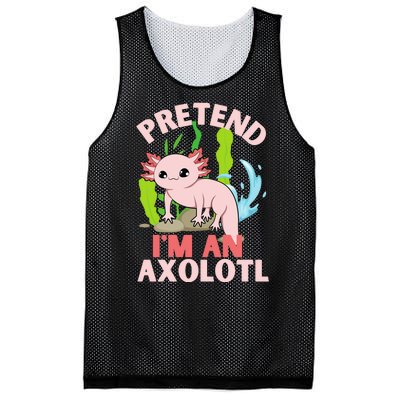 Pretend I'm An Axolotl Mesh Reversible Basketball Jersey Tank