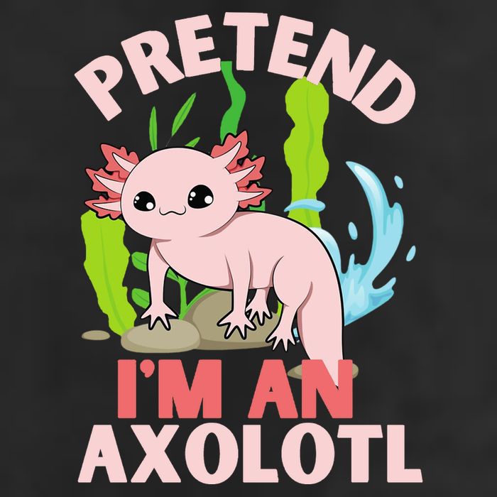 Pretend I'm An Axolotl Golf Towel