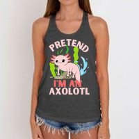 Pretend I'm An Axolotl Women's Knotted Racerback Tank