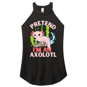 Pretend I'm An Axolotl Women’s Perfect Tri Rocker Tank