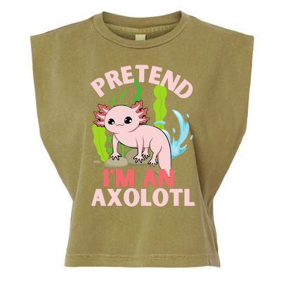 Pretend I'm An Axolotl Garment-Dyed Women's Muscle Tee