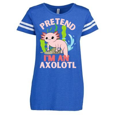 Pretend I'm An Axolotl Enza Ladies Jersey Football T-Shirt