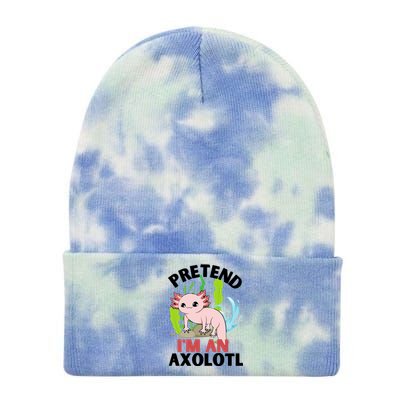 Pretend I'm An Axolotl Tie Dye 12in Knit Beanie