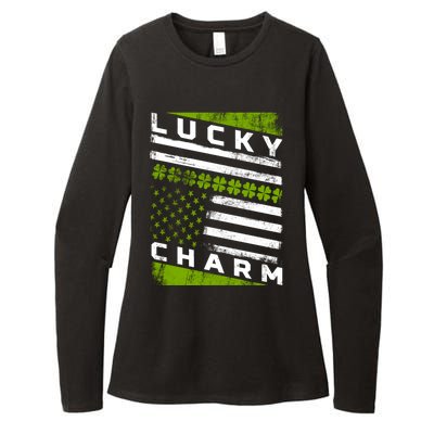 Patriotic Irish American Flag St Patricks Day Gift Womens CVC Long Sleeve Shirt