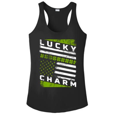 Patriotic Irish American Flag St Patricks Day Gift Ladies PosiCharge Competitor Racerback Tank