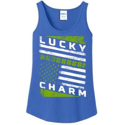 Patriotic Irish American Flag St Patricks Day Gift Ladies Essential Tank