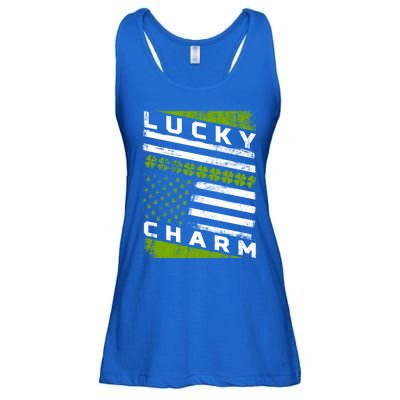 Patriotic Irish American Flag St Patricks Day Gift Ladies Essential Flowy Tank