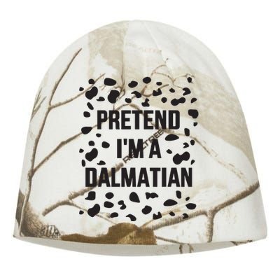 Pretend IM A Dalmatian Dog Funny Lazy Halloween Costume Kati - Camo Knit Beanie