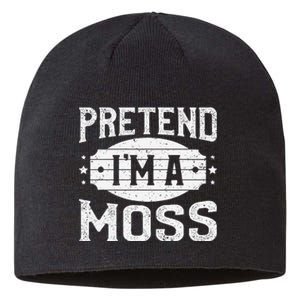 Pretend IM A Moss Matching Costume Lazy Halloween Party Sustainable Beanie