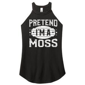 Pretend IM A Moss Matching Costume Lazy Halloween Party Women's Perfect Tri Rocker Tank