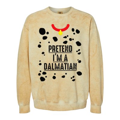 Pretend I'm A Dalmatian Halloween Costume Colorblast Crewneck Sweatshirt