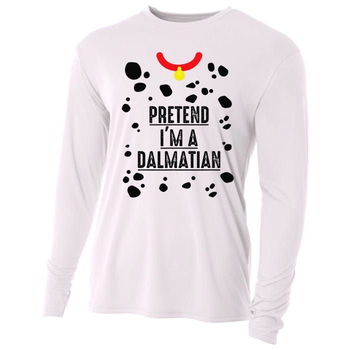 Pretend I'm A Dalmatian Halloween Costume Cooling Performance Long Sleeve Crew