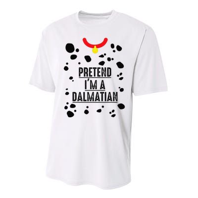 Pretend I'm A Dalmatian Halloween Costume Performance Sprint T-Shirt